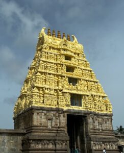 बेलूरच्या चेन्नकेशव मंदिराच्या प्रवेशद्वाराचे गोपुर - Chennakeshav Belur