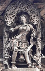 शिलाबालिका वसंत सुंदरी-Belur Shilabalika - Paintings carved in Stone
