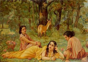 Shakuntala-writing-to-Dushyant