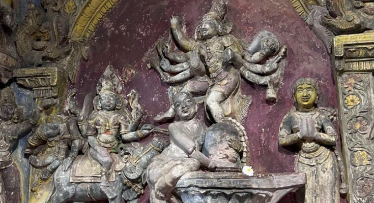 यमान्तक शिव - बृहदीश्वर मंदिर , तंजावूर