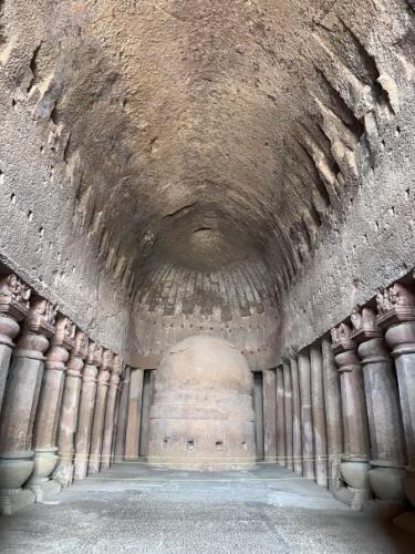 Kanheri Caves - Cave3-Inside-Stupa