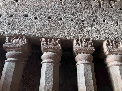 Kanheri Caves - Cave3 Elephants-on-Column